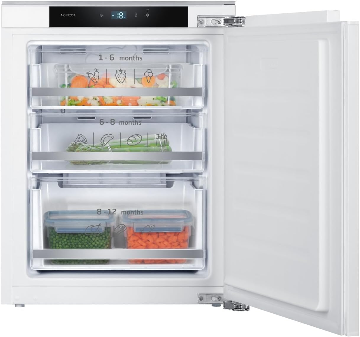 Amica EGSX 321 210 Gefrierschrank, 712 mm Nische, Festtür-Technik, Energieeffizienzklasse D