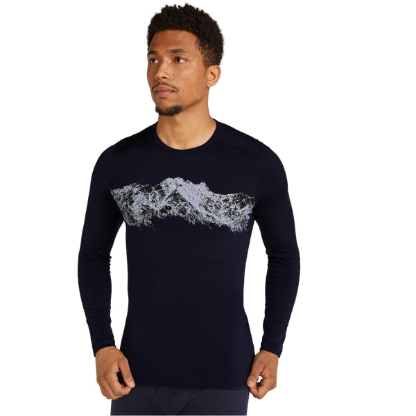 T-shirt thermique ICEBREAKER M 200 OASIS LS CREWE REMARKABLES MIDNIGHT NAVY