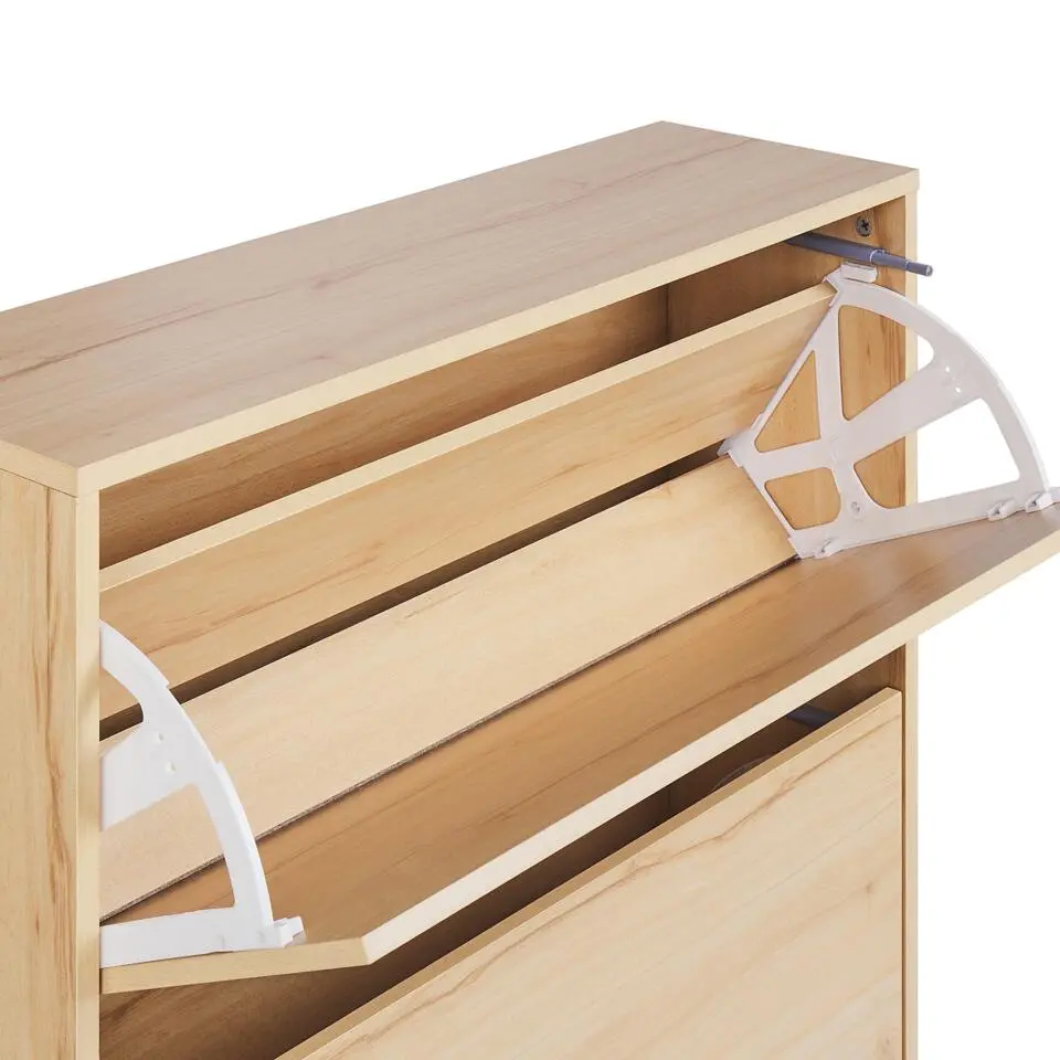 NORRIS - Schoenenkast - Lichthout - Spaanplaat
