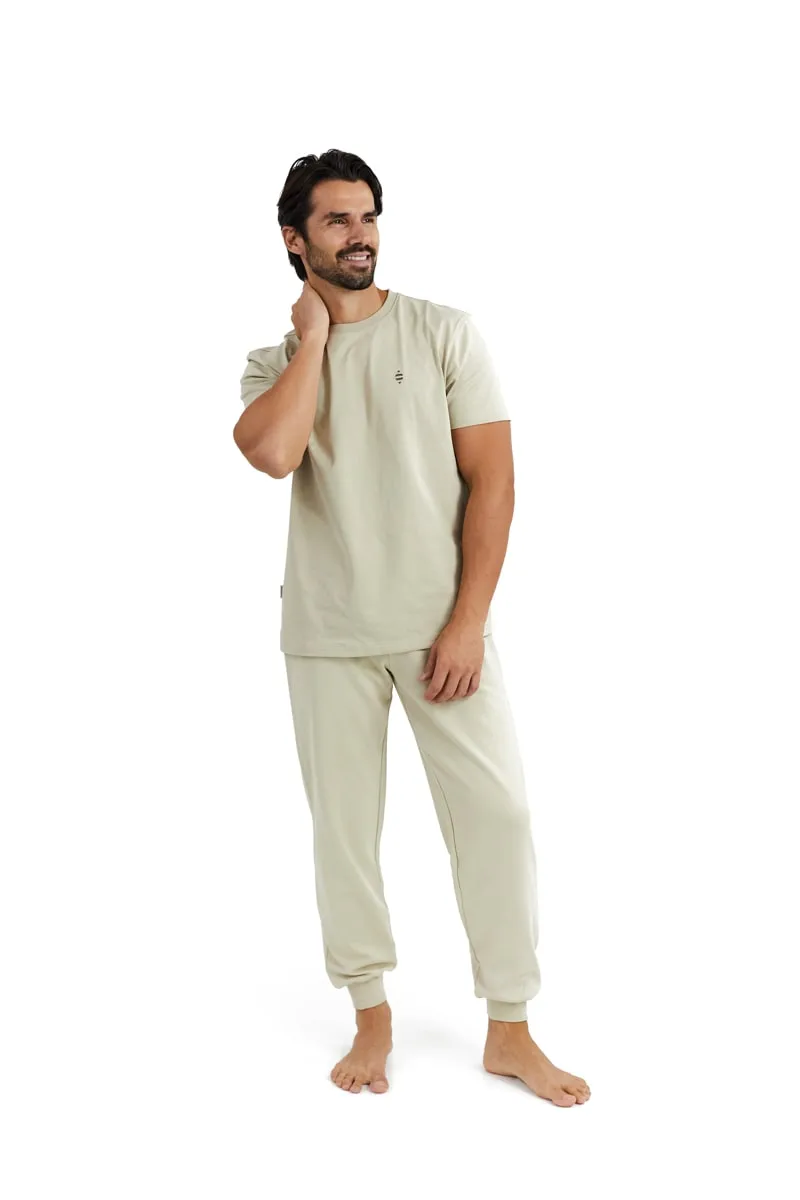 Panos Emporio PE ELEMENT TEE ORGANIC COTTON Cement