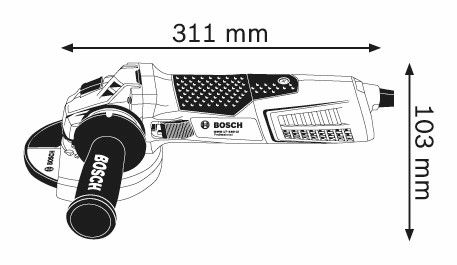Bosch GWS 19-150 CI Haakse slijpmachine - 060179R002