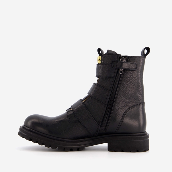 Groot leren meisjes biker boots