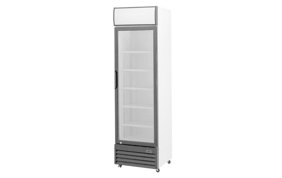Gewerbekühlschrank Gastro Schwarz/Weiss, Rechts<br>Getränkekühlschrank