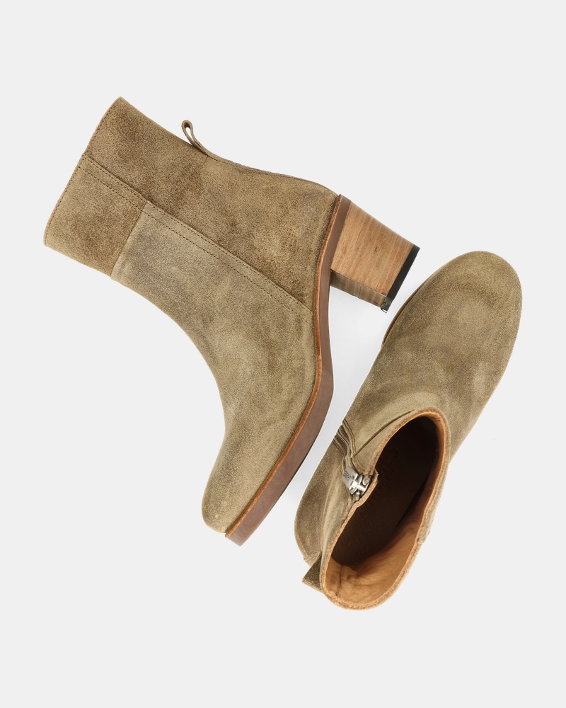 Shabbies Amsterdam Lieve G Enkellaarsjes  - beige