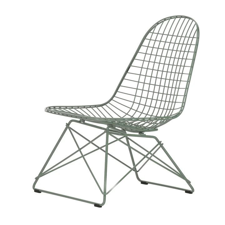 Vitra - Wire Chair LKR, Eames Sea Foam Green (Kunststoffgleiter basic dark)