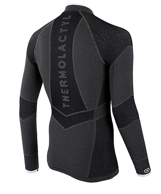 DAMART - T-SHIRT ML DEMI ZIP ACTIVBODY 4 TSHIRT ZIPPE HOMME