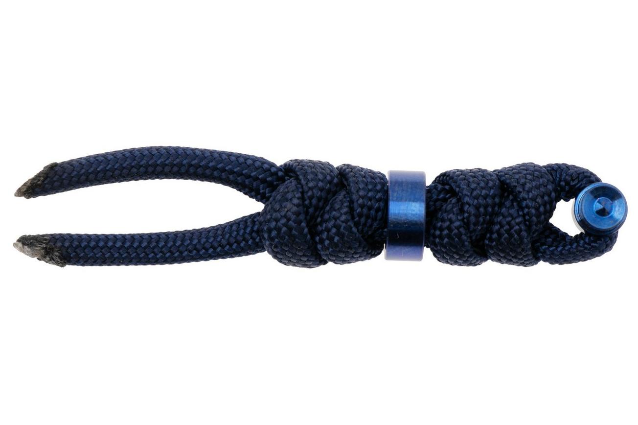 Chris Reeve Large Sebenza/Umnumzaan Lanyard with bead midnight/blue COM-7122