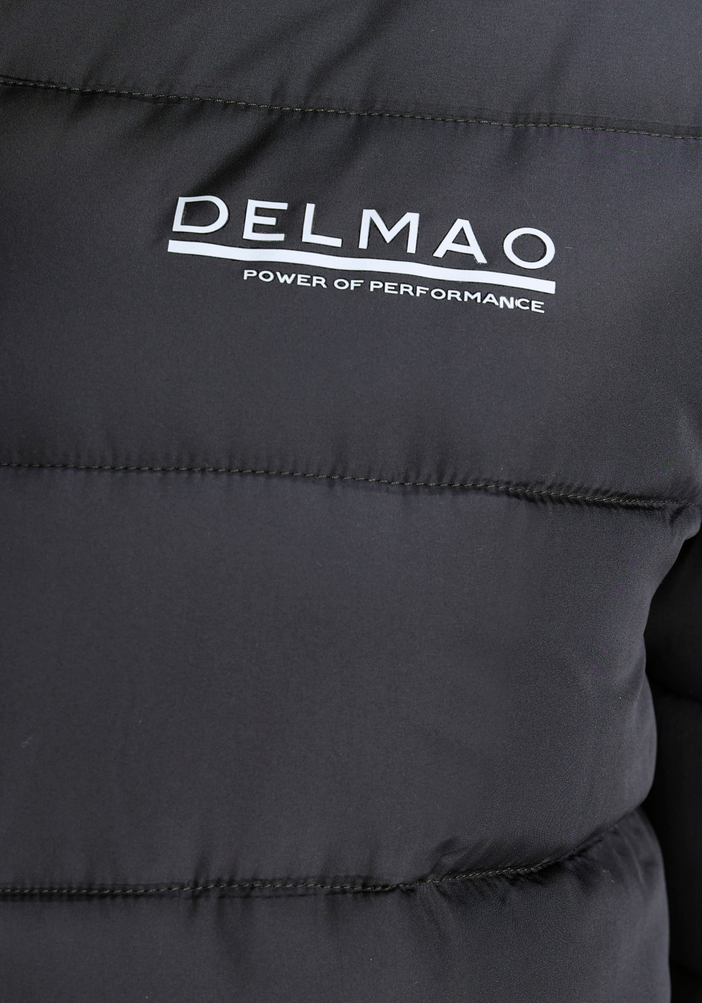 DELMAO Steppjacke mit Kapuze für Übergang und kalte Tage,  mit Fütterung,  wasserabweisend