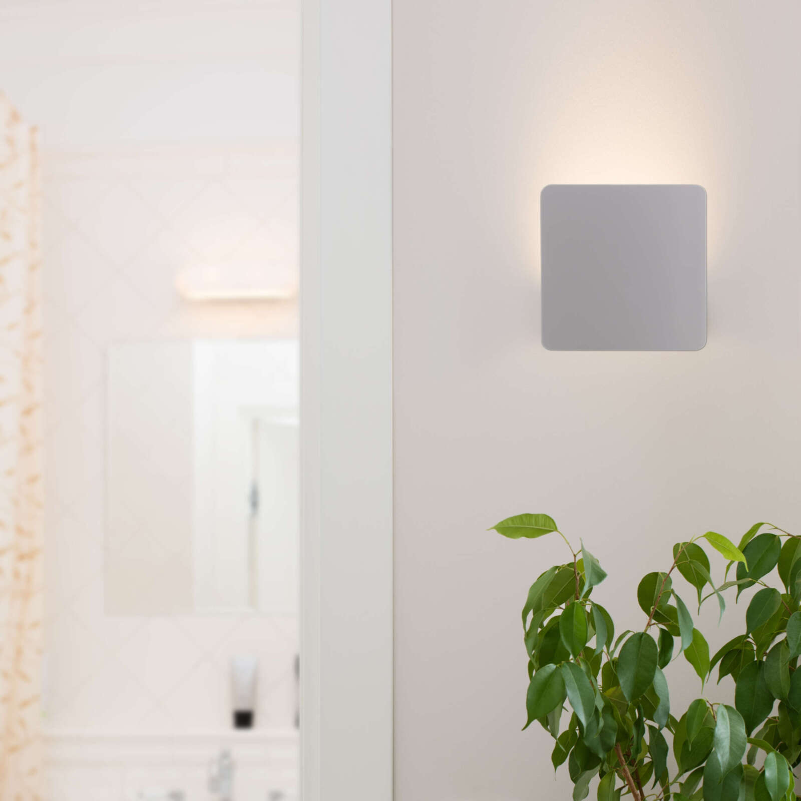 LED-Wandleuchte STAN - silber - 14 cm