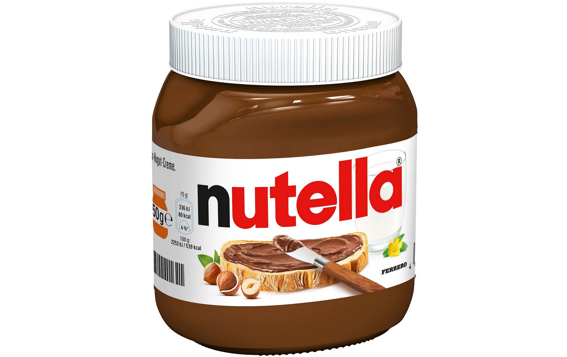 Brotaufstrich Nutella 750 gSchokoladiger Aufstrich zum Frühstück