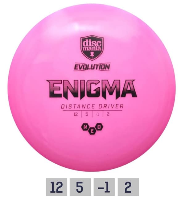 Discgolf DISCMANIA Distance Driver NEO ENIGMA Evolution 12/5/-1/2 Pink