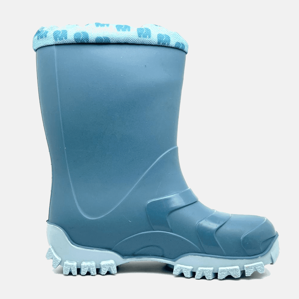 Elefanten Jelly Jussi Gummistiefel Türkis - Wasserdichte Kinderstiefel mit Rutschfester Sohle