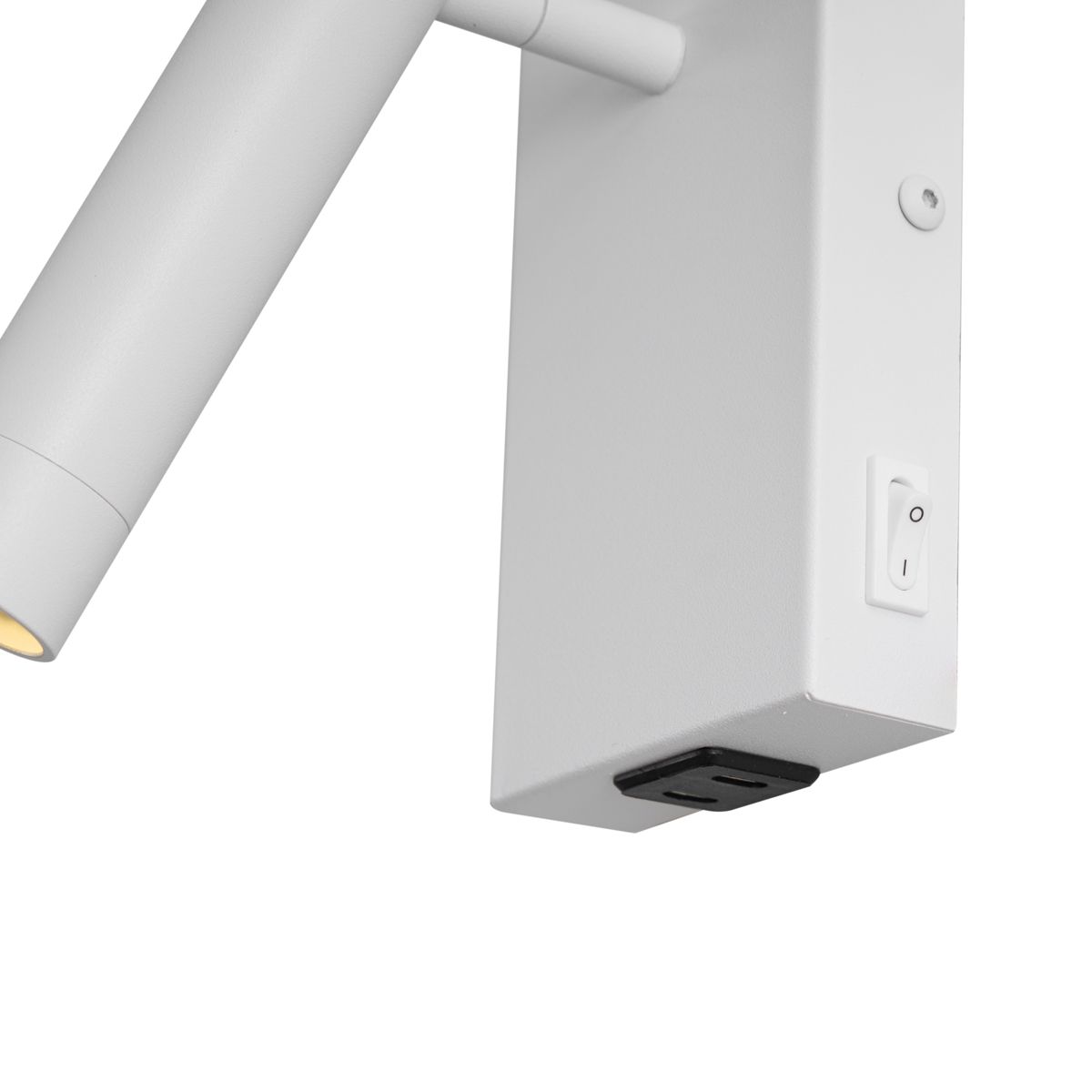 Moderne wandlamp wit verstelbaar met USB-C - Croft