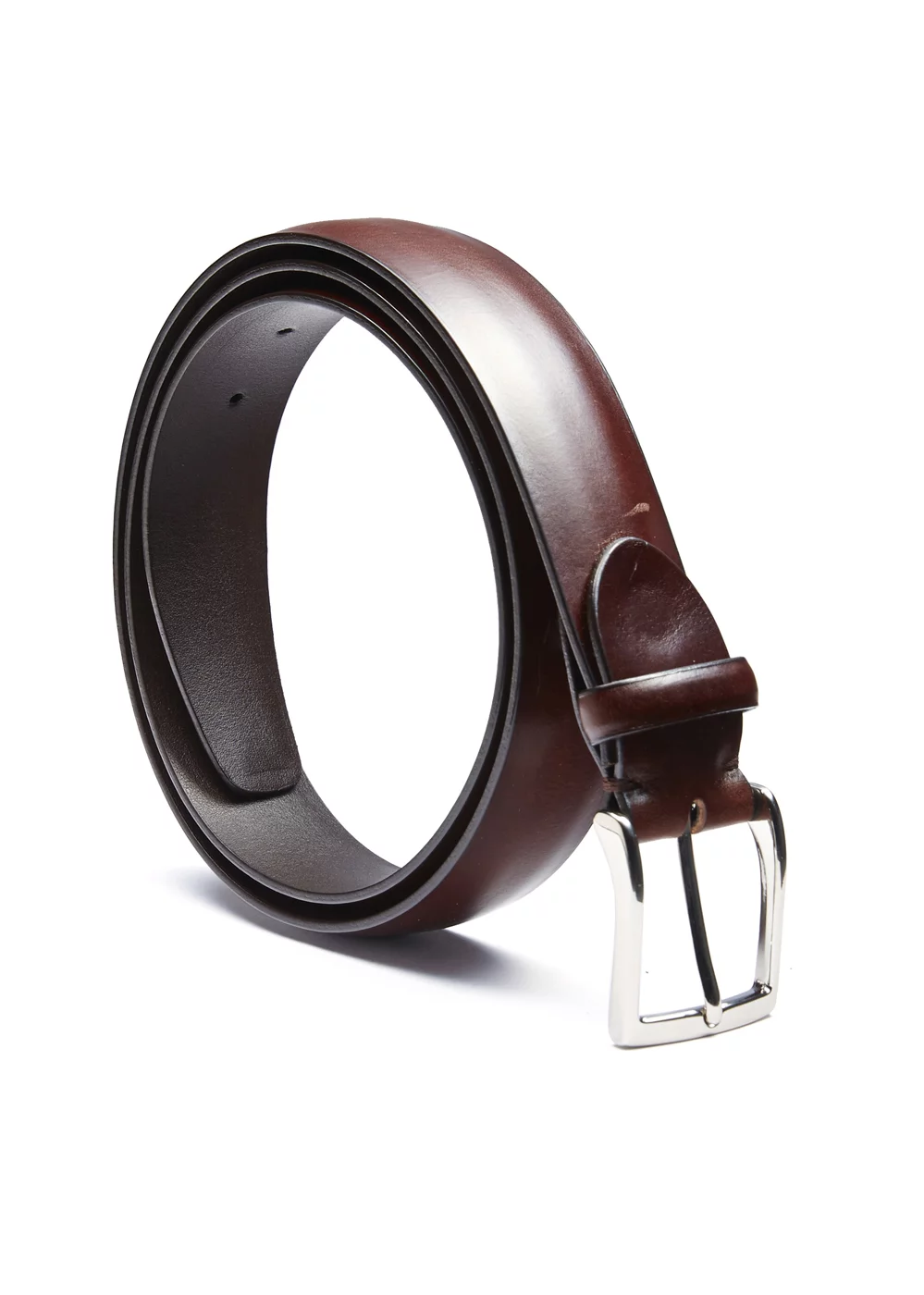 CEINTURE BOLTON VEAU LISSE MARRON