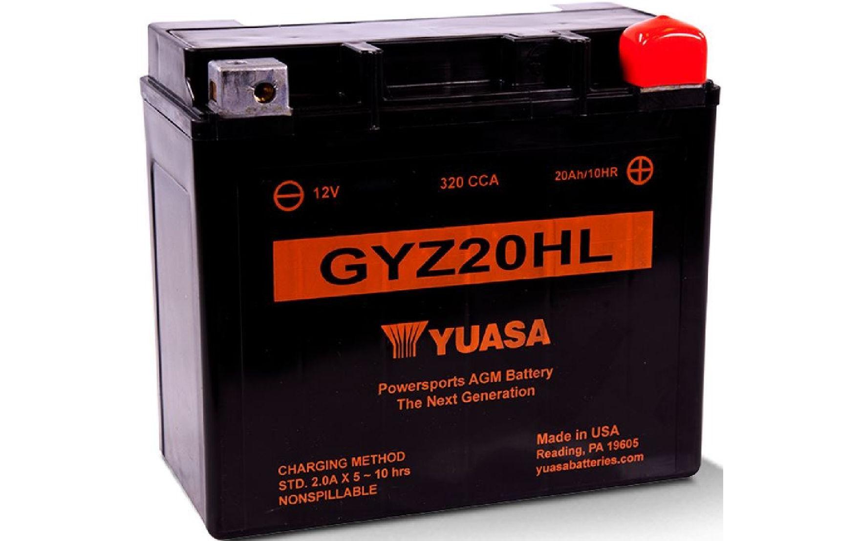 Motorradbatterie AGM 12 V/21.1Ah/320A<br>Wartungsfreie Hochleistungsbatterie