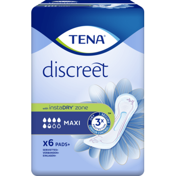 TENA Discreet Maxi Verbanden 6 Stuks