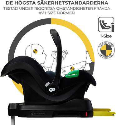 Kinderkraft MINK PRO i-Size Babybilstol inkl MINK FX Base, Black