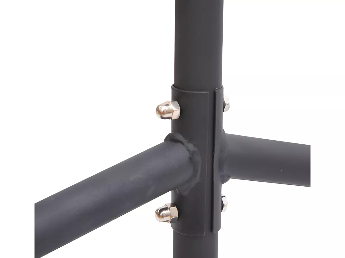 Portant tringle à vêtements acier charge max. 140 Kg dim. 150L x 60l x 170H cm noir