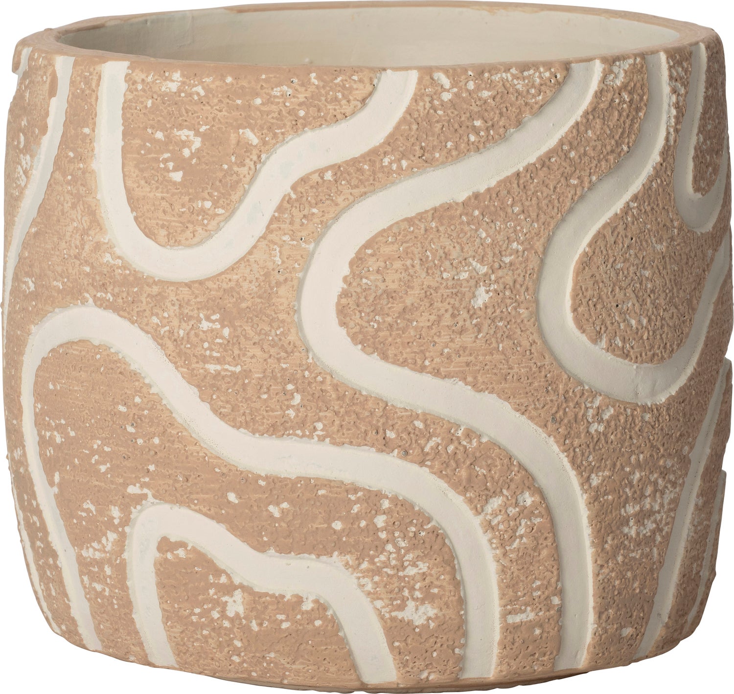 Intratuin bloempot Kyo beige D 14,5 H 13 cm