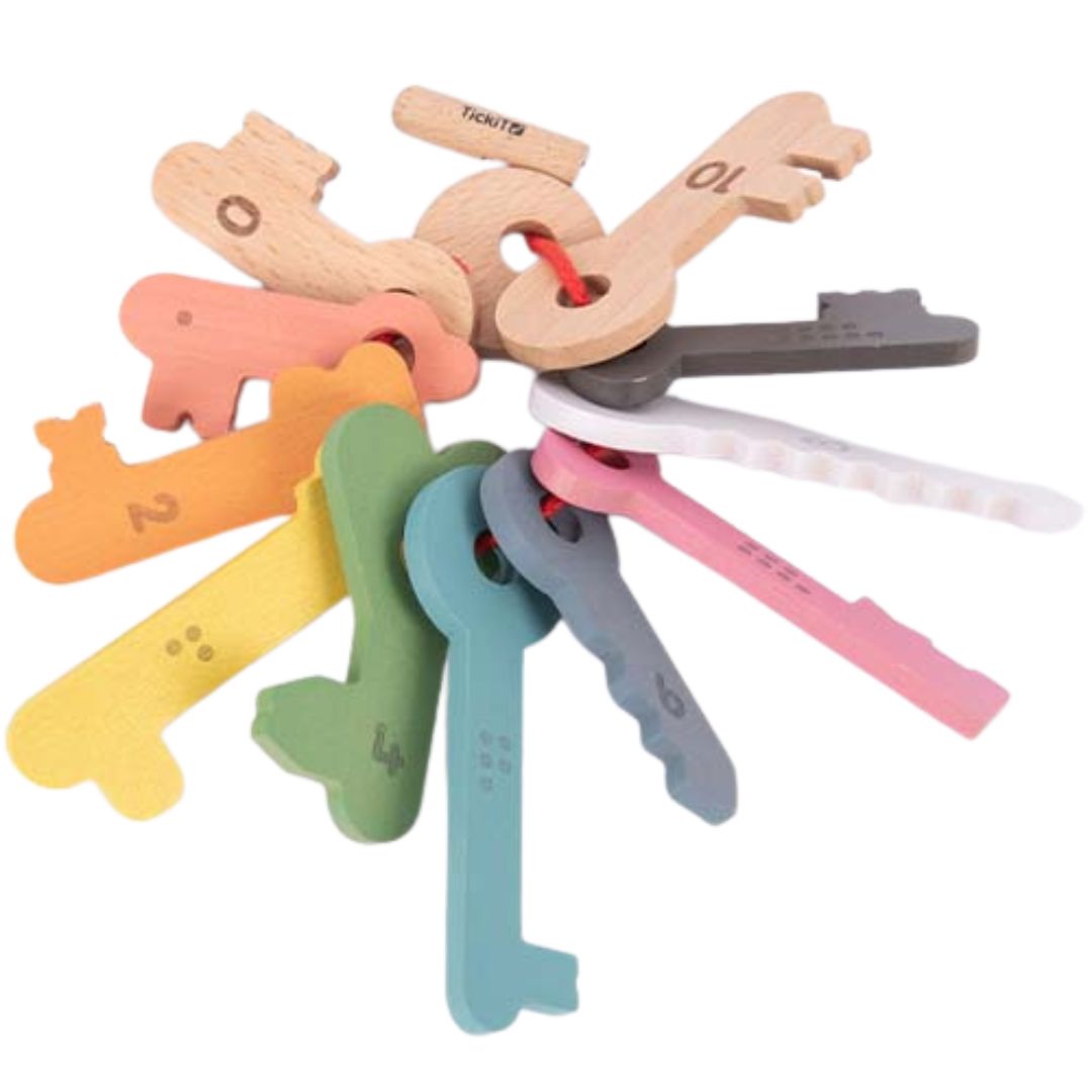 Tickit speelfiguren sleutels - 12st