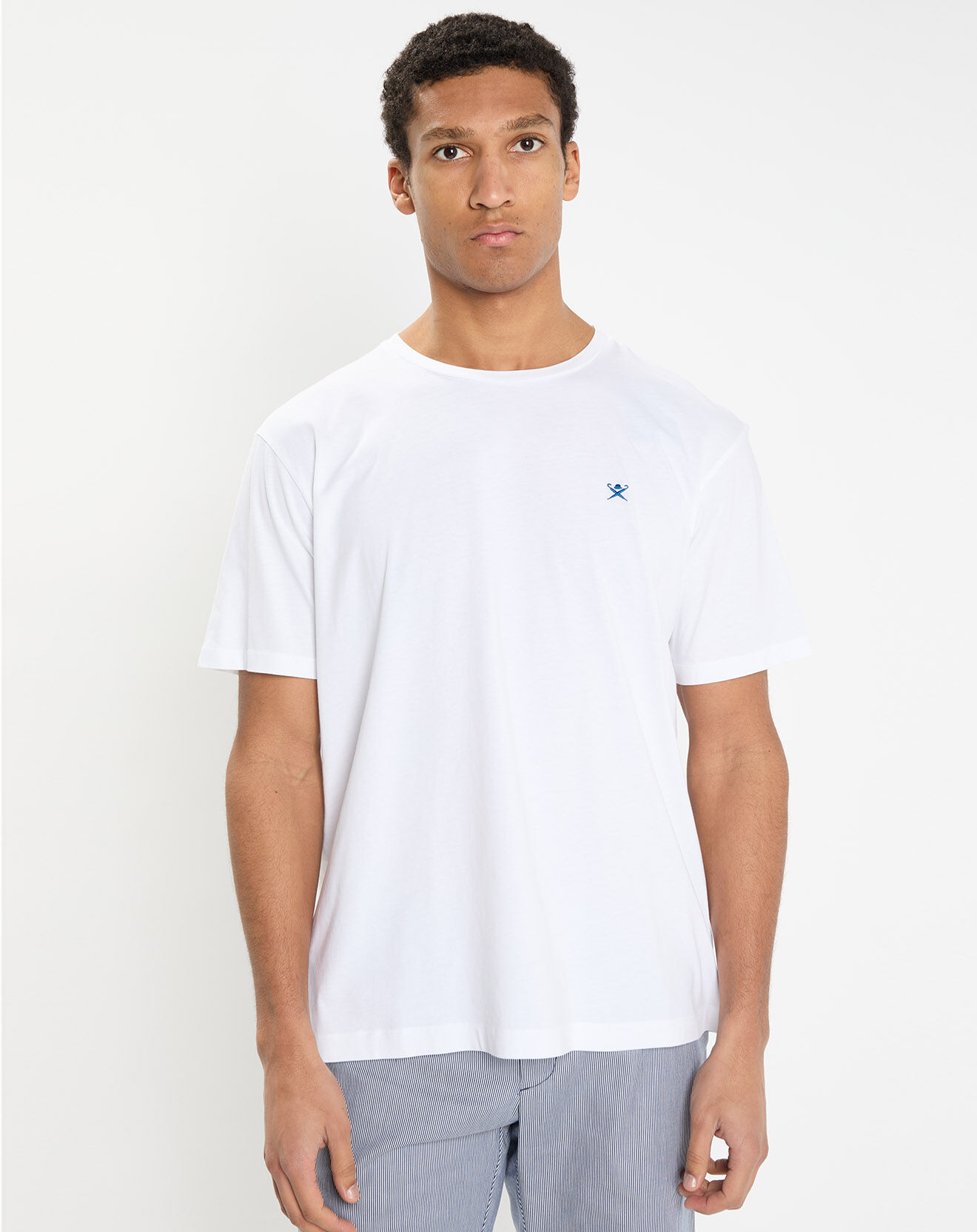 Hackett London T-Shirt Regular Fit uni Yok blanc