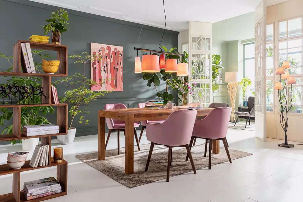Wandbild 120 x 90 cm Flamingo Meeting