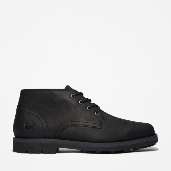 Bota Chukka impermeável Alden Brook para homem, na cor preta.
