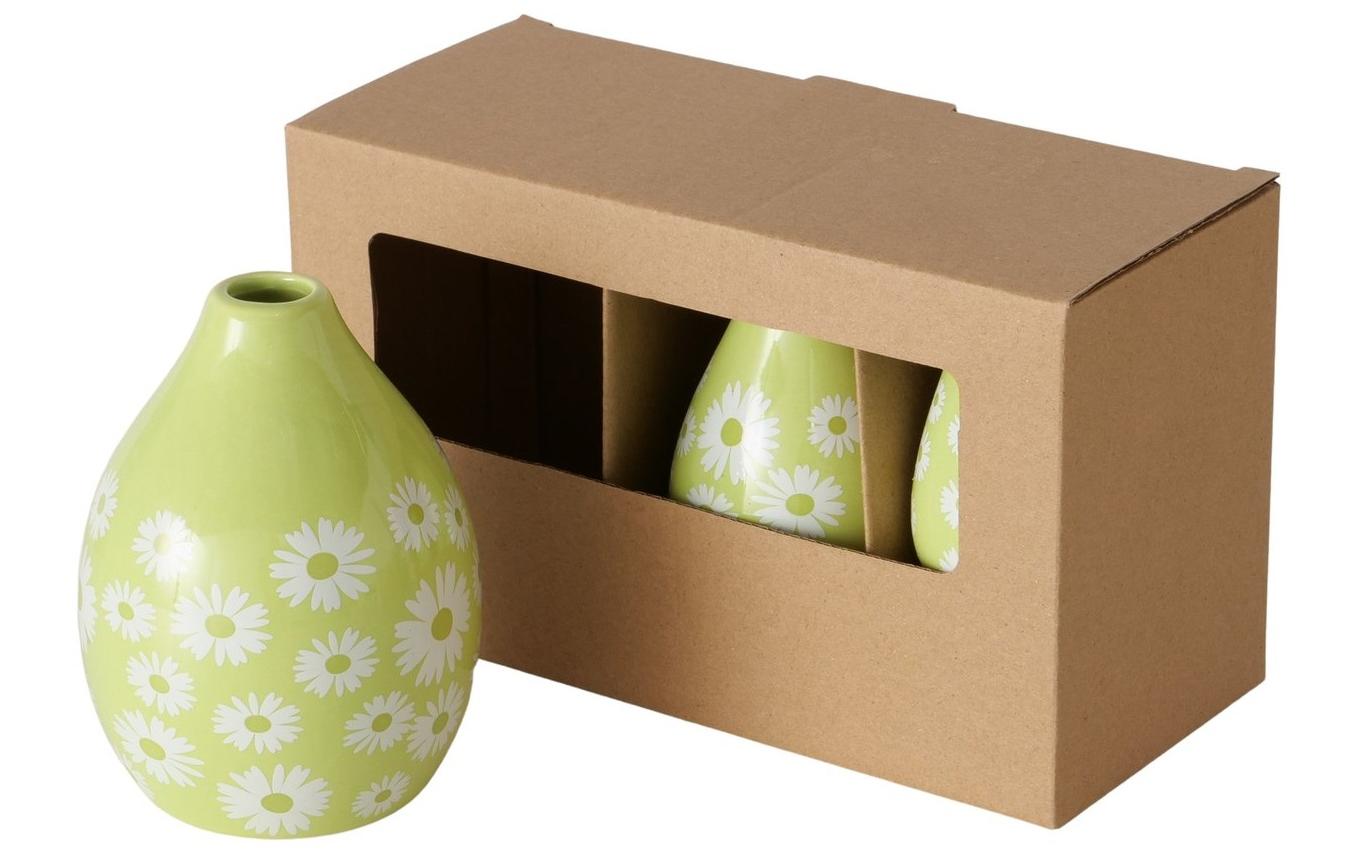 Vasen-Set Daisie 3-teilig, HellgrünBlumenvasen aus Keramik