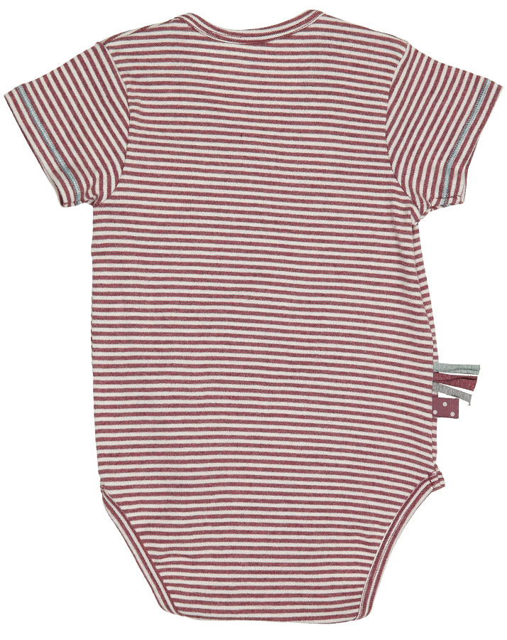 Wickel-Kurzarmbody SLEMA in bordeaux melange