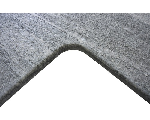 FLAIRSTONE Zwembadrand Arctic Gneiss grijs hoekstuk binnen afgerond 60x35 / 60x35 x 3 cm
