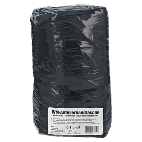 14in1 Auto KFZ Verbandtasche Erste Hilfe Set (nach DIN 13164) - Schwarz
