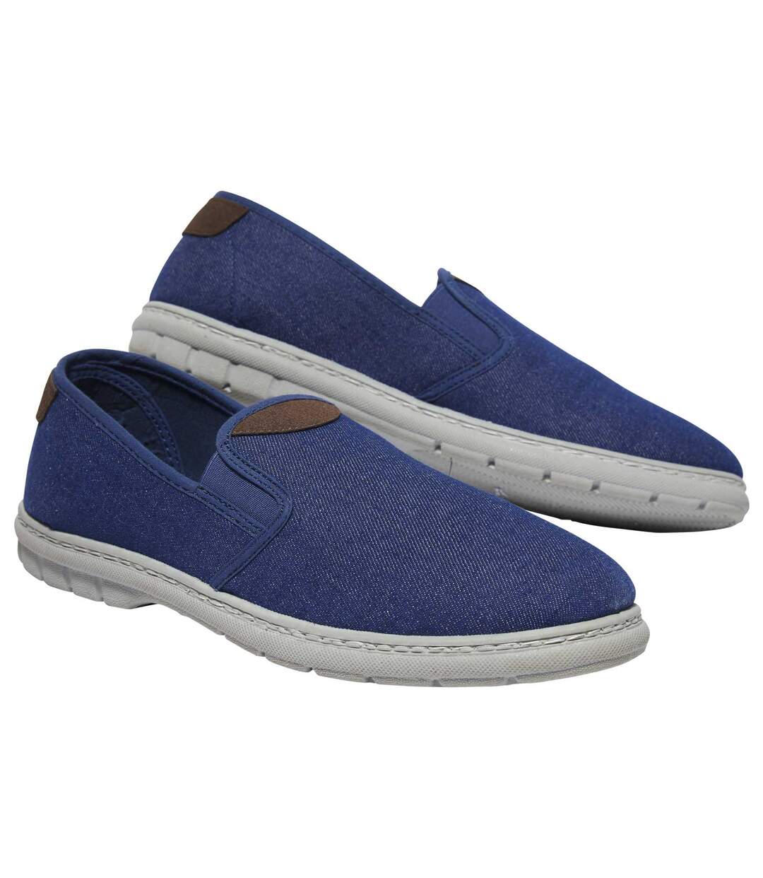 Mocassins en Denim Elastiqués
