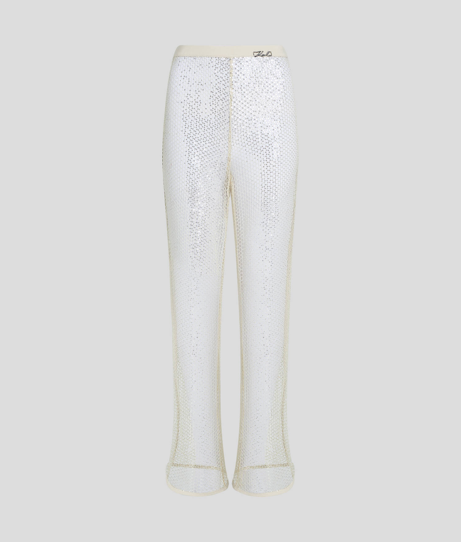 PANTALON EN MESH ET SEQUINS