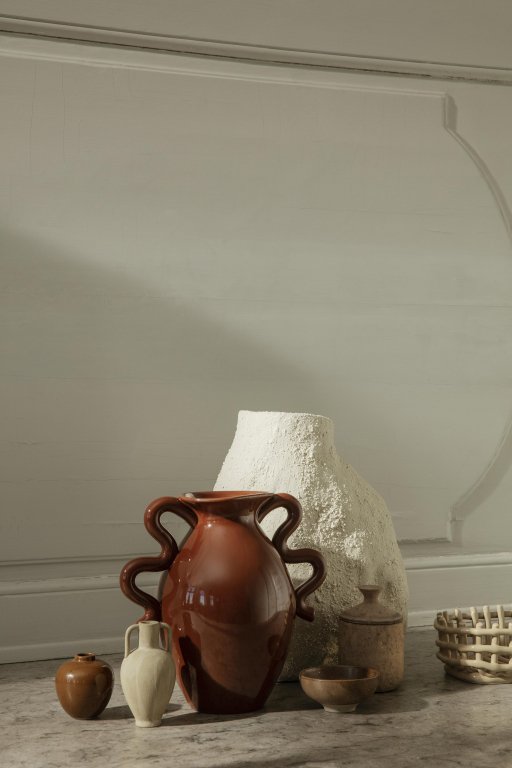 Ferm Living Ceramic basket opbergmand oval Cashmere