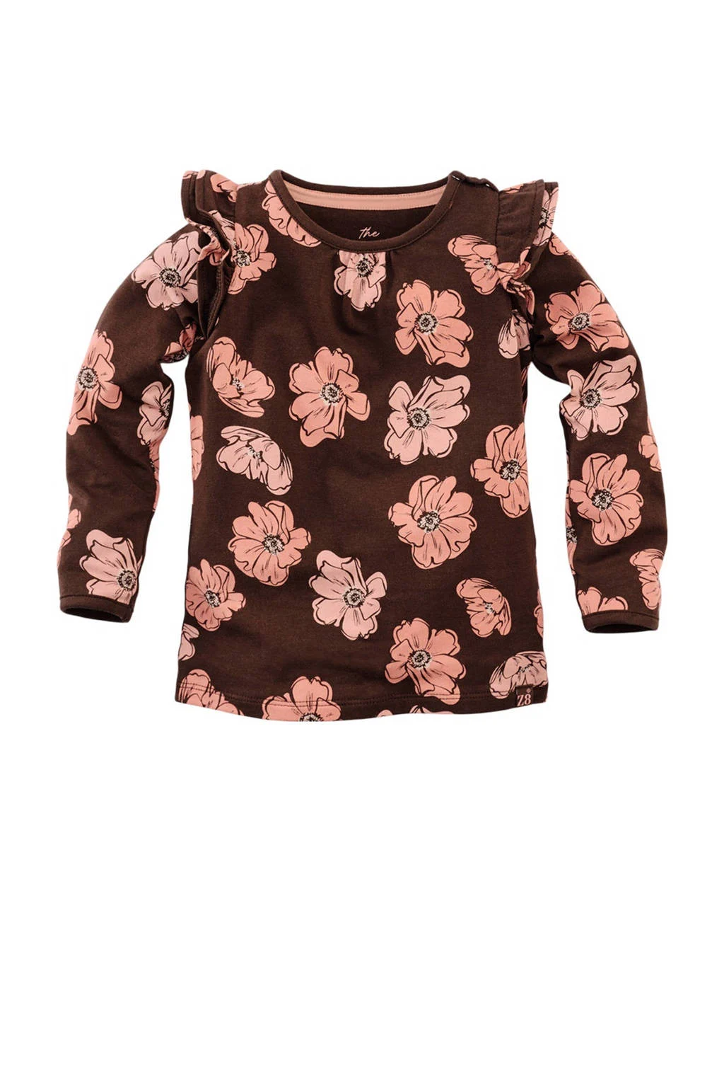 Z8 longsleeve Cici bruin/roze