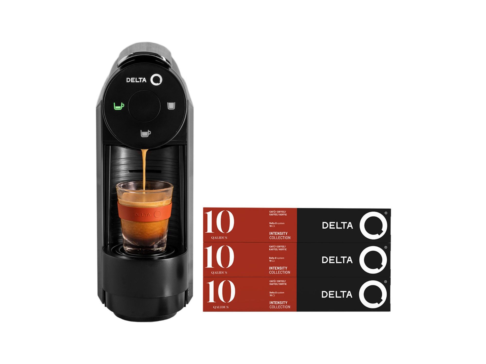 MÁQUINA CAFÁ DELTA Q MINI QOOL GREY   3 TUBOS CAFÉ