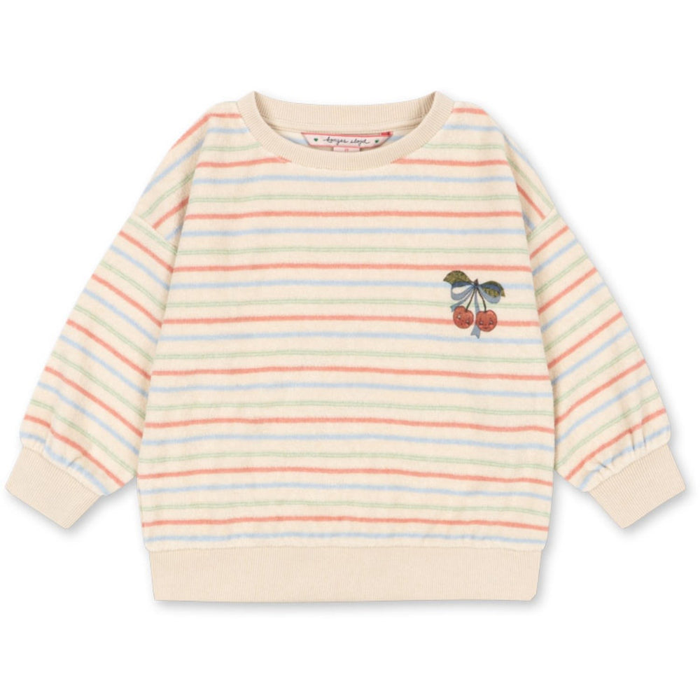 Køb Konges Sløjd Confetti Stripe Itty Rib Sweatshirt Gots