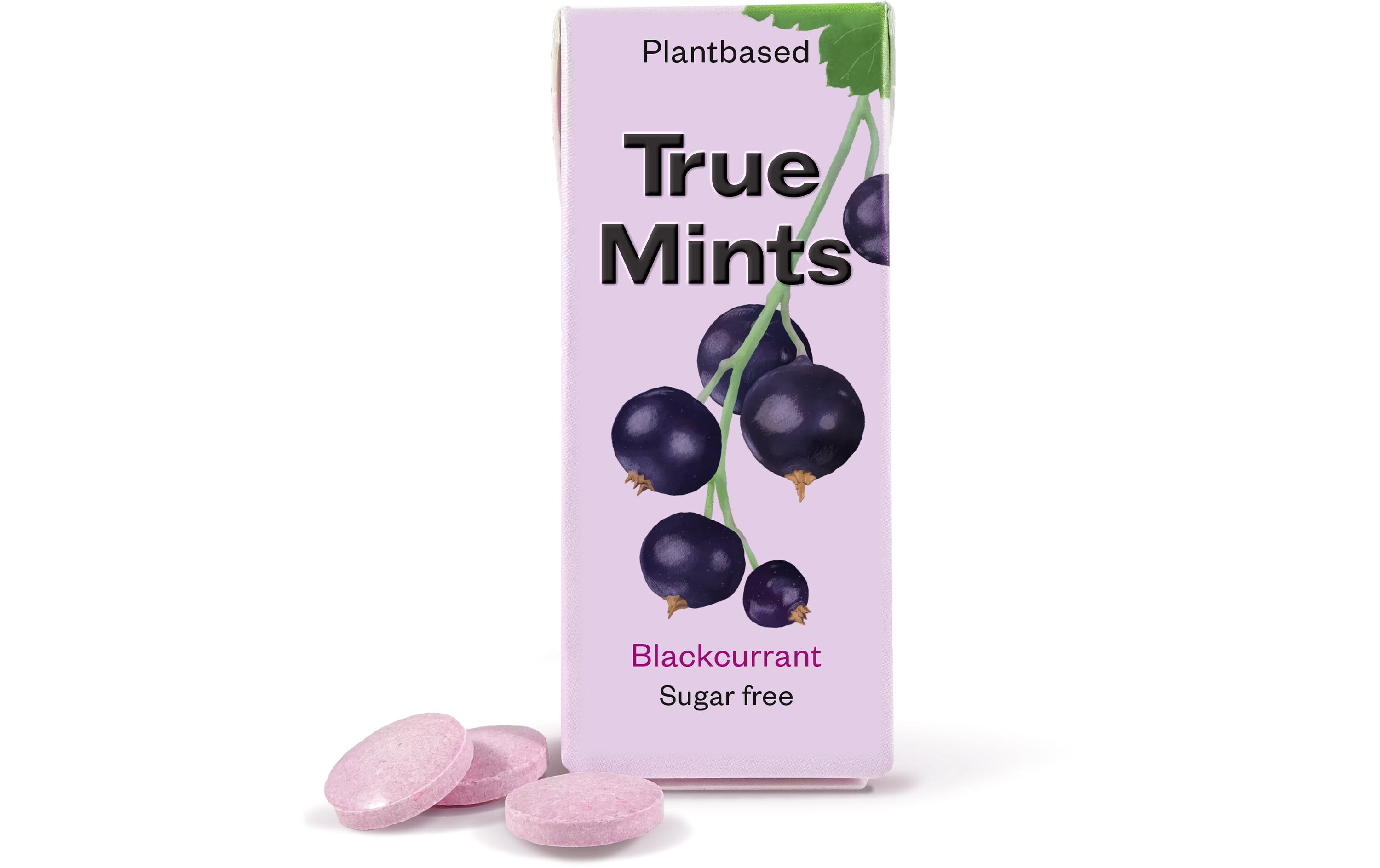 Bonbons True Mints schwarze Johannisbeere 13 gMinzbonbon mit Johannisbeer-Aroma