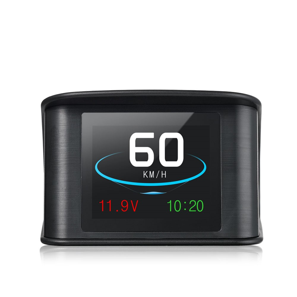 Digitale Auto Geschwindigkeitsanzeige KFZ GPS Tachometer mit LCD Display für Zigarettenanzünder - Schwarz