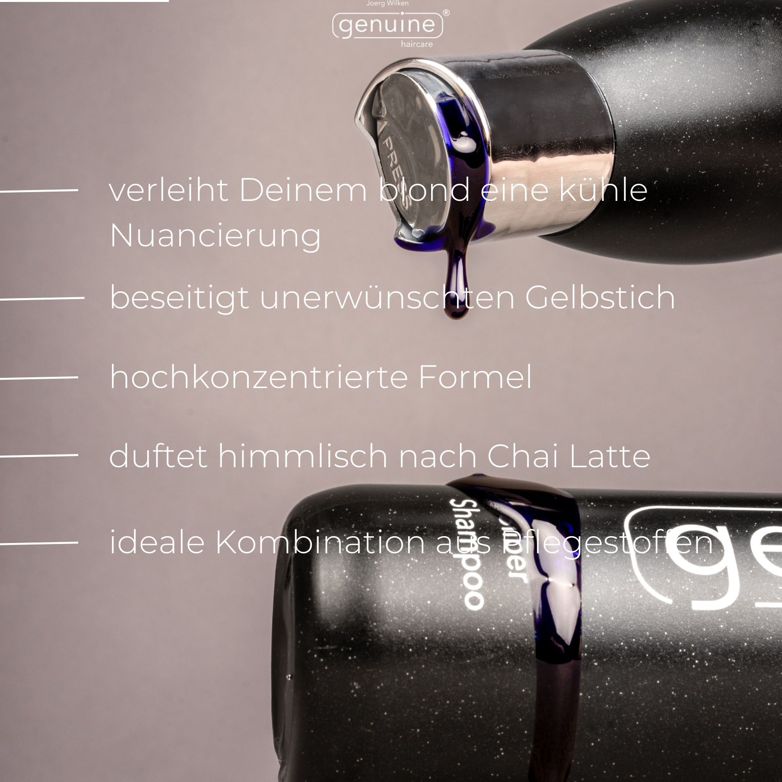 genuine haircare - Sølv Silber Shampoo