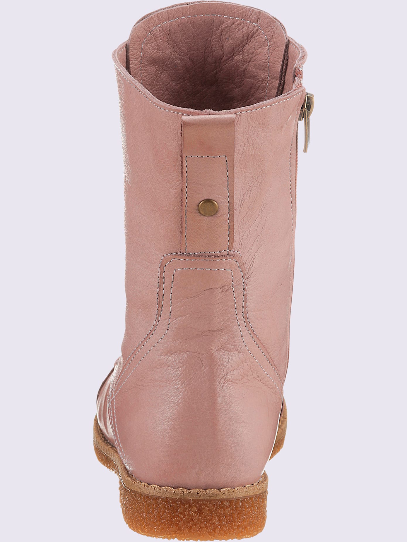 Bottines à lacets cuir nappa de vache