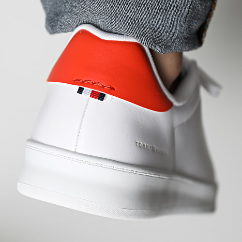 Baskets Court Sneaker Leather Cup 4483 Deep Orange