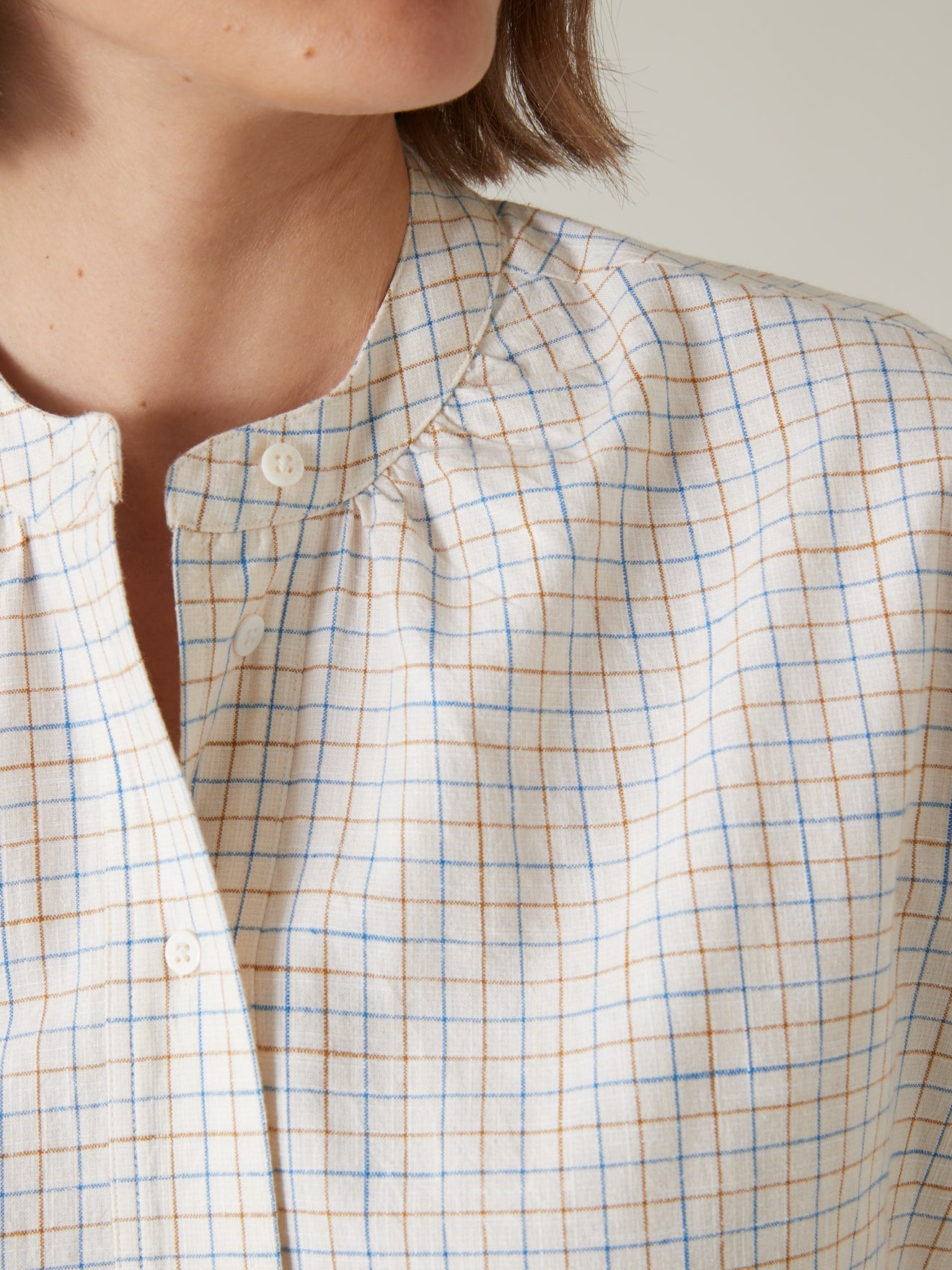 Blouse carreaux Tattersall femme