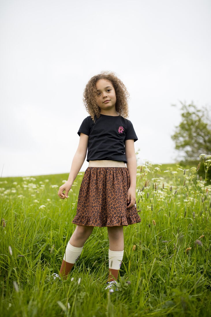 MOODSTREET bruine moodstreet sokken sock flower
