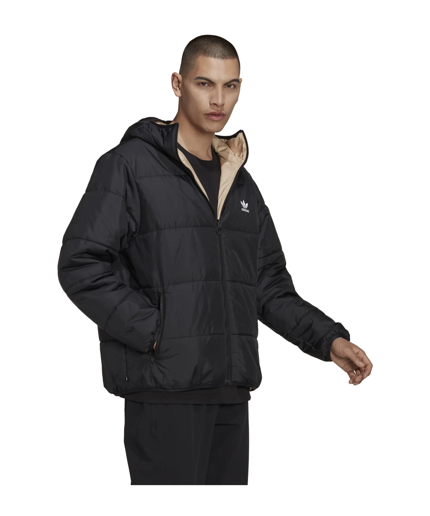 adidas Originals Pad Jacke Schwarz Beige