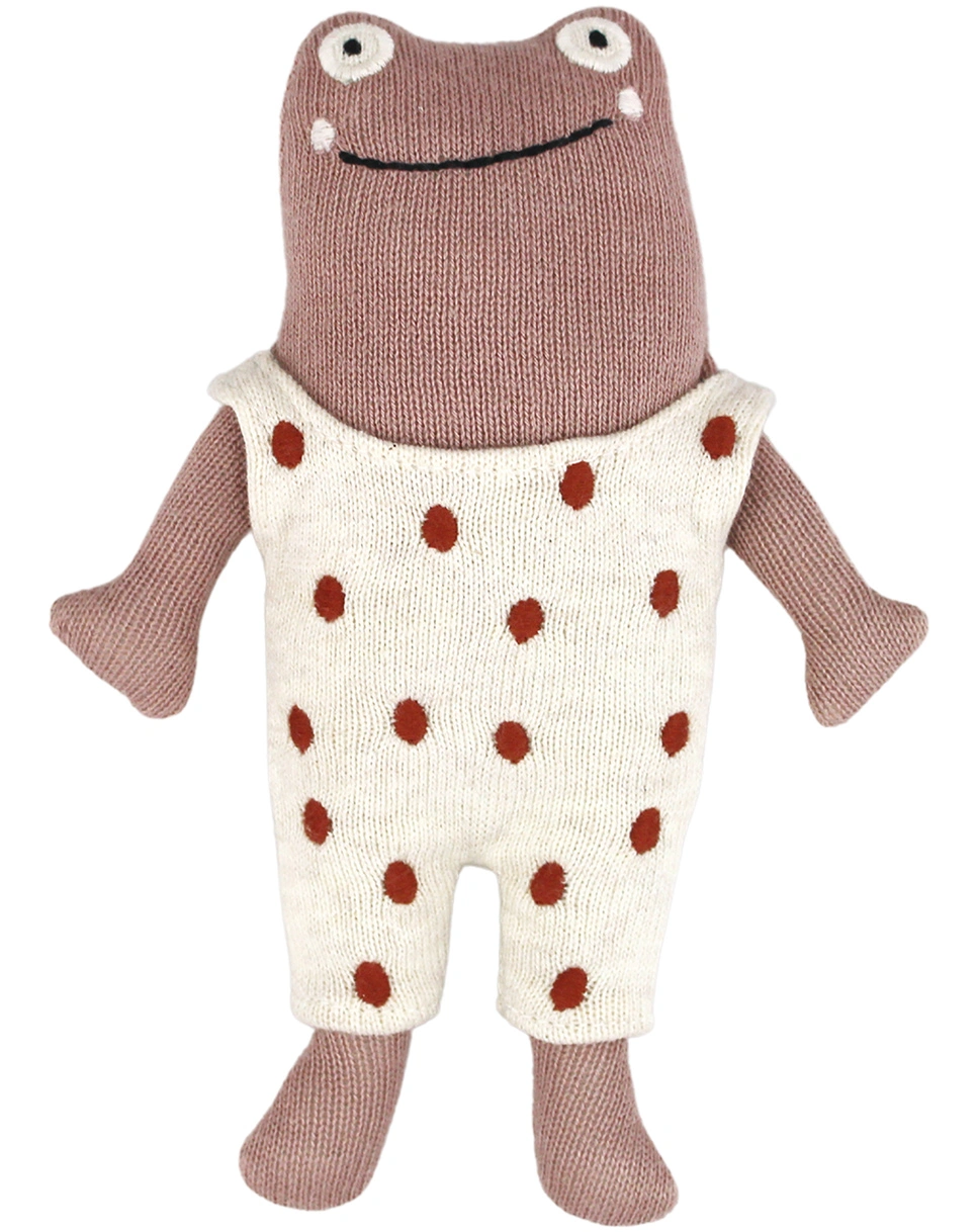 Stoffrassel FROSCH in rosa
