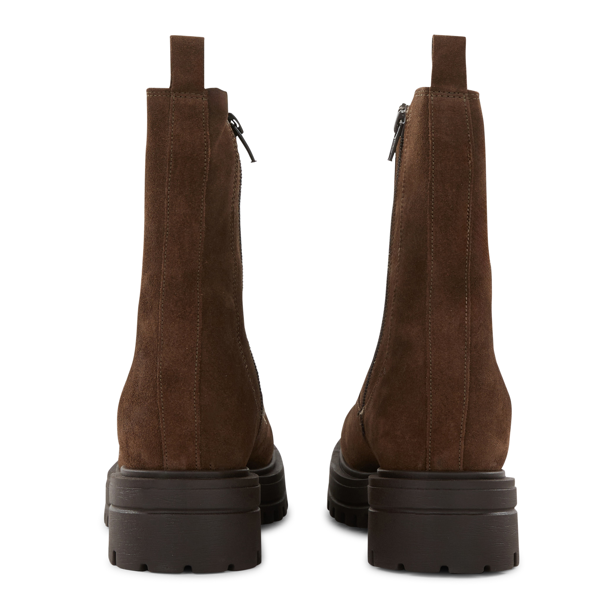 BRIDGET - Bottines en cuir velours | Jaune