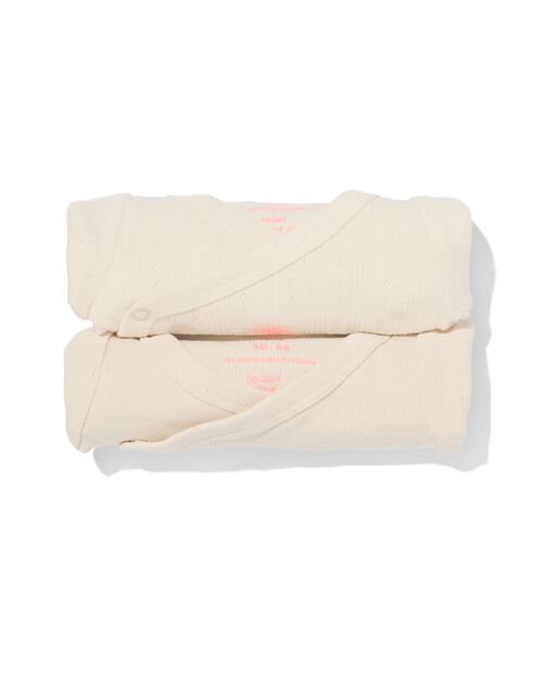 body croisé évolutif nouveau-né côtelé stretch écru