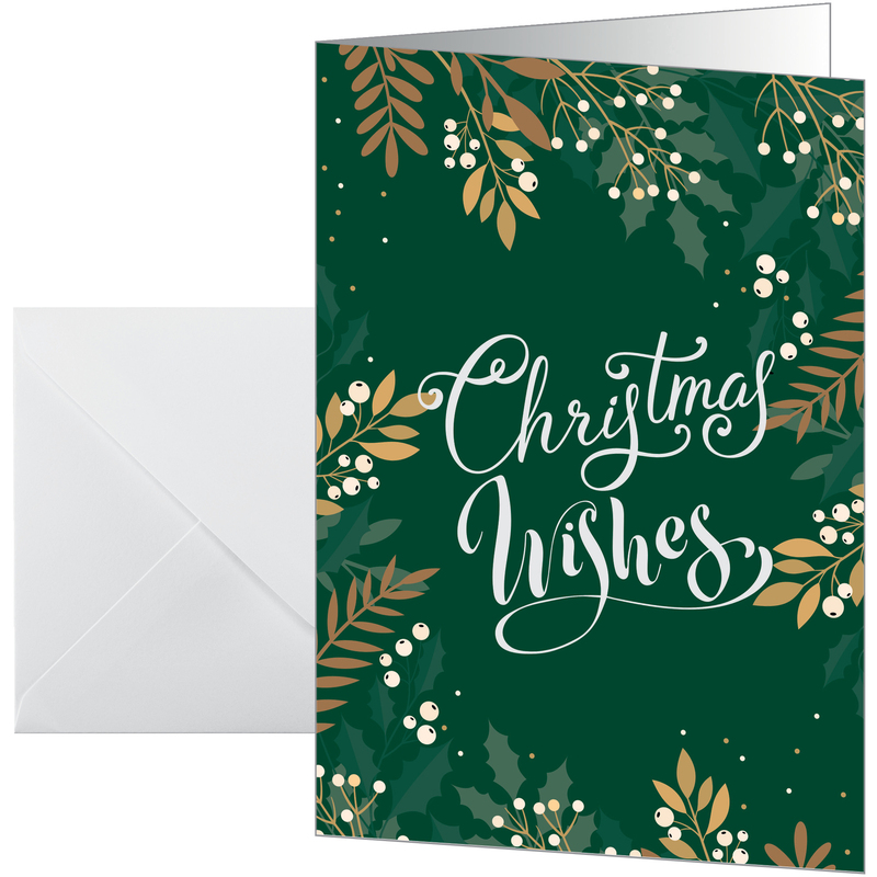 Sigel Weihnachtskarten, 25 Stück, A6, Christmas Wishes