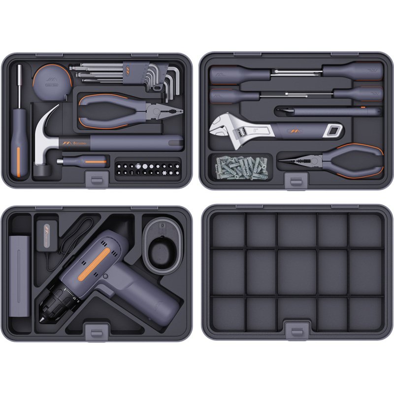 Caisse à outils compacte équipée 74 pièces JIMIHOME